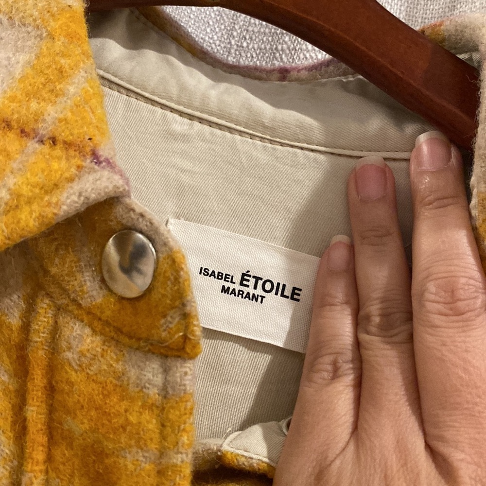 Isabel Marant Yellow Plaid Coat - Picture 9 of 9